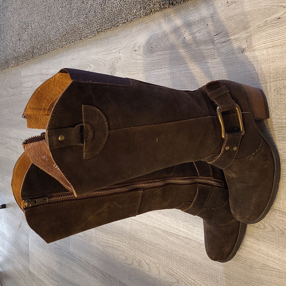 Brown Suede Boots
